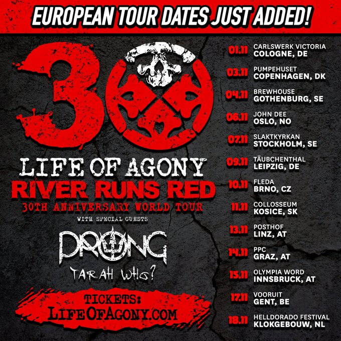 Tickets für Life of Agony Festivals & Tour 2023/2024